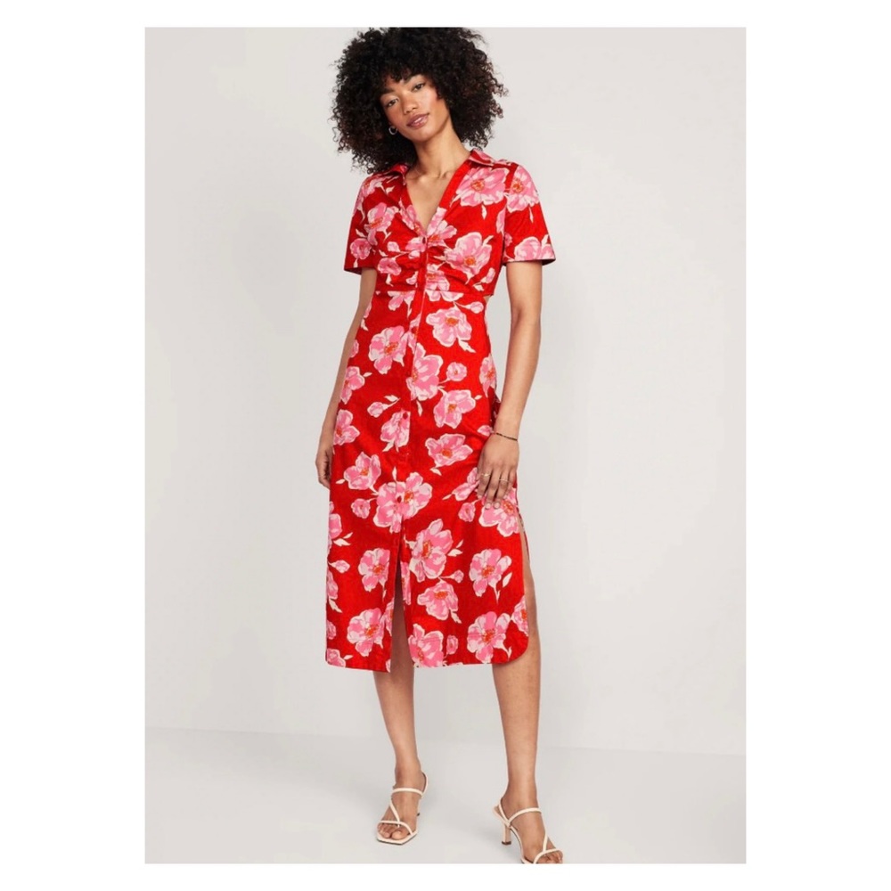 Woman’s summer button up dress